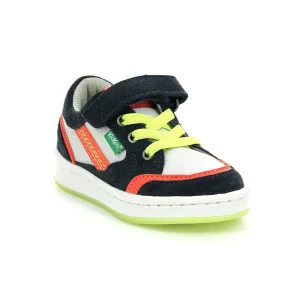 Kickers baskets et sneakers biskuit bleu