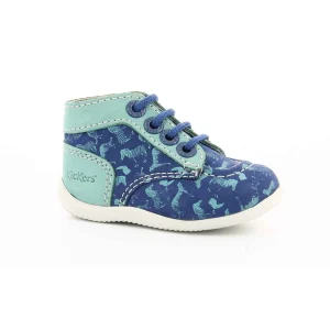 Kickers bottines bonbon bleu