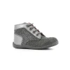 Kickers bottines bonbon gris
