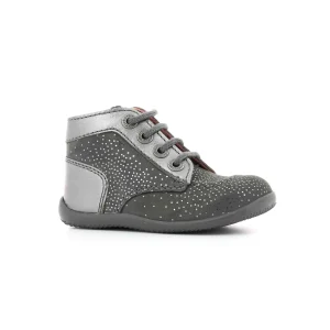 Kickers bottines bonbon gris