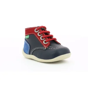 Kickers bottines bonbon marine