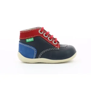 Kickers bottines bonbon marine