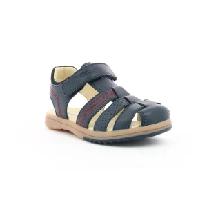 Kickers nu pieds sandales platiback marine