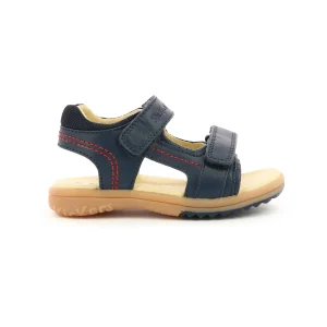 Kickers nu pieds sandales platino marine
