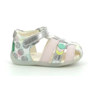 Kickers nu pieds sandales bigflo 2 blanc