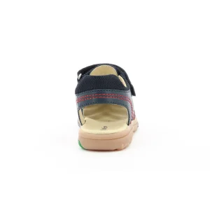 Kickers nu pieds sandales platinium marine