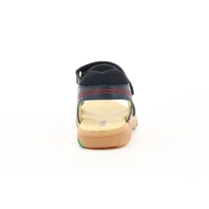 Kickers nu pieds sandales platino marine