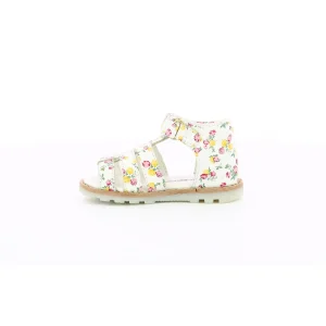 Kickers nu pieds sandales noopi blanc