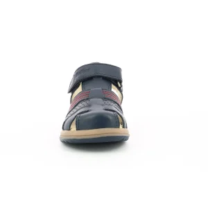 Kickers nu pieds sandales platinium marine