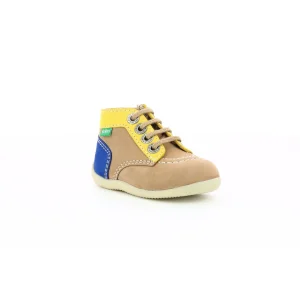 Kickers premiers pas bonzip 2 beige