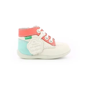Kickers premiers pas bonzip 2 blanc