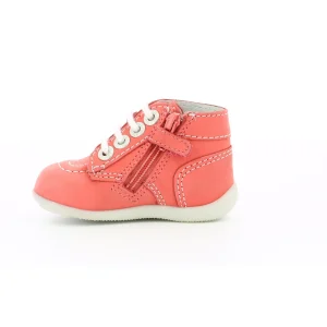 Kickers premiers pas bonzip rose