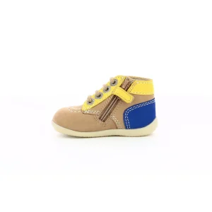 Kickers premiers pas bonzip 2 beige