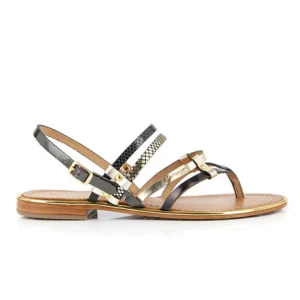 Les tropeziennes nu pieds sandales cumin noir