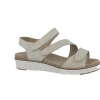 Mediloi nu pieds sandales romi 46 ecru
