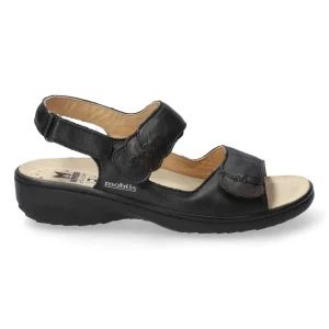 Mobils ergonomic mephisto nu pieds sandales getha noir