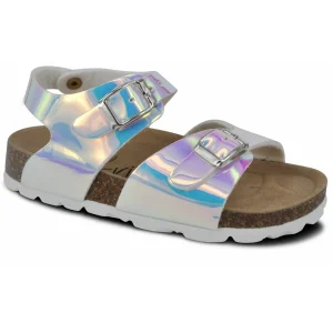 Norvik nu pieds sandales palm argent