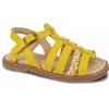Norvik nu pieds sandales fest jaune