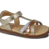 Norvik nu pieds sandales ella or