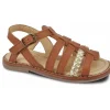 Norvik nu pieds sandales fest marron