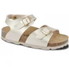Norvik nu pieds sandales palm or