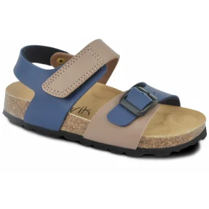 Norvik nu pieds sandales snik bleu