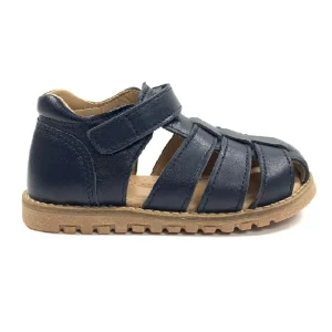 Norvik nu pieds sandales bus marine