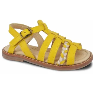 Norvik nu pieds sandales fest jaune