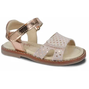 Norvik nu pieds sandales fona rose