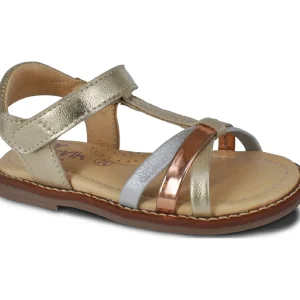 Norvik nu pieds sandales ella or