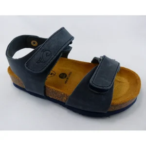 Plakton nu pieds sandales pol bleu