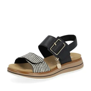 Remonte nu pieds sandales d1j53 noir