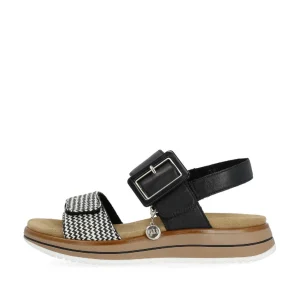 Remonte nu pieds sandales d1j53 noir