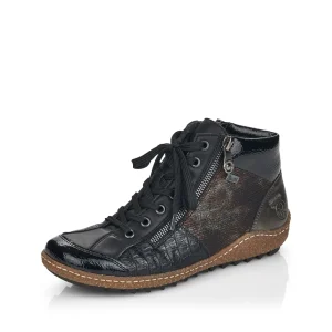 Rieker chaussures a lacets l7541 00 noir