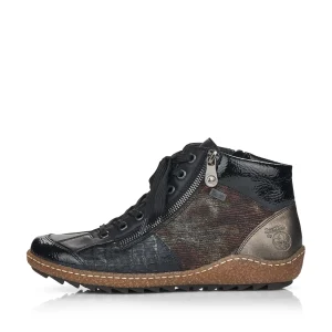 Rieker chaussures a lacets l7541 00 noir