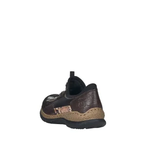 Rieker chaussures a lacets n3261 00 noir