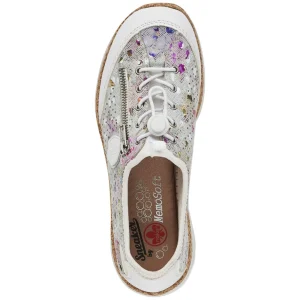 Rieker chaussures a lacets n42v1 blanc