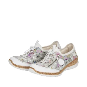 Rieker chaussures a lacets n42v1 blanc