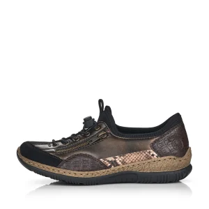 Rieker chaussures a lacets n3261 00 noir