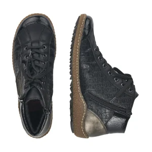 Rieker chaussures a lacets l7541 00 noir