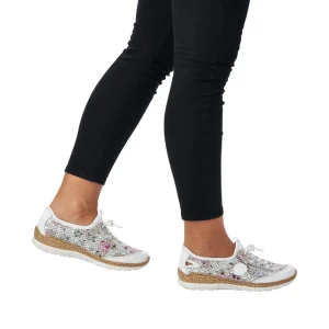 Rieker chaussures a lacets n42v1 blanc