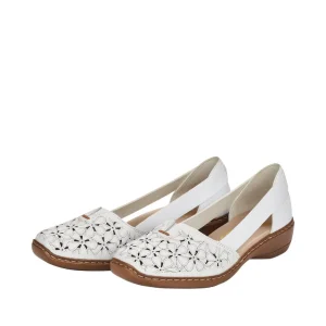 Rieker mocassins 41356 blanc