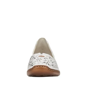 Rieker mocassins 41356 blanc