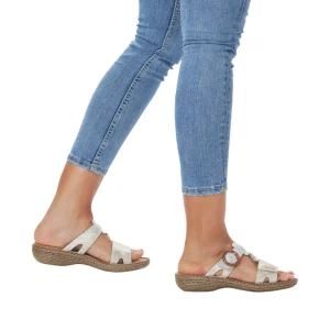 Rieker mules 658n4 beige