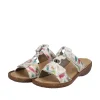 Rieker mules 608p9 blanc multicouleurs