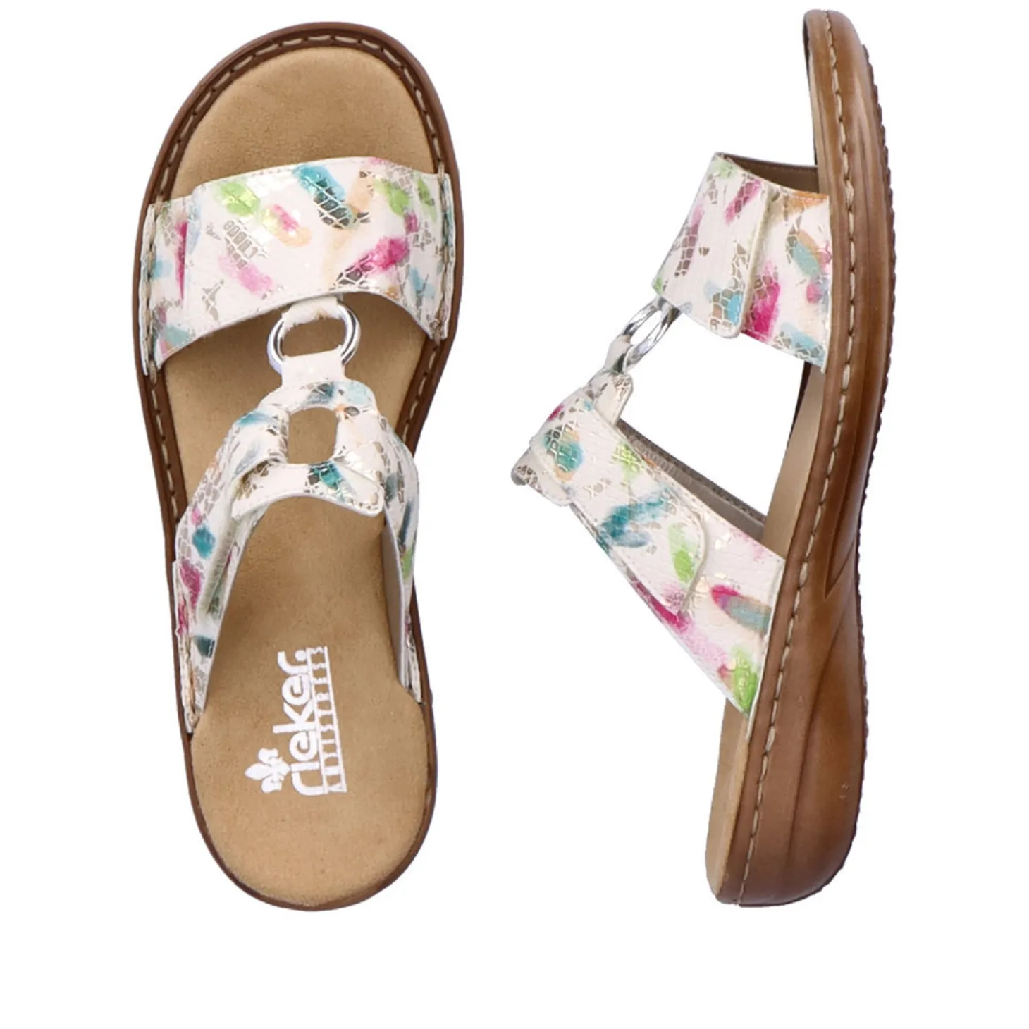 rieker_mules_p_blanc_mult_1.webp Rieker mules 608p9 blanc multicouleurs