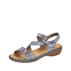 Rieker nu pieds sandales 659c7 bleu