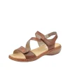 Rieker nu pieds sandales 659c7 marron