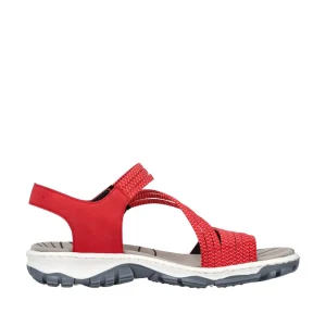 Rieker nu pieds sandales 68871 rouge