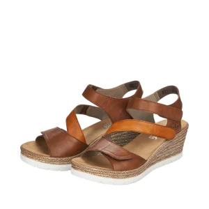 Rieker nu pieds sandales 61922 marron